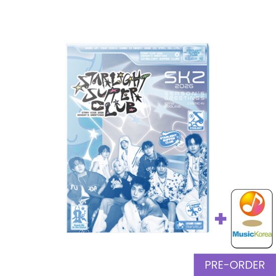 {PRE-ORDER} Stray Kids - 2026 SEASON’S GREETINGS [STARLIGHT SUPPER CLUB] + MusicKorea Photocard Set